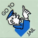 Monopoly Go To Jail game board logo